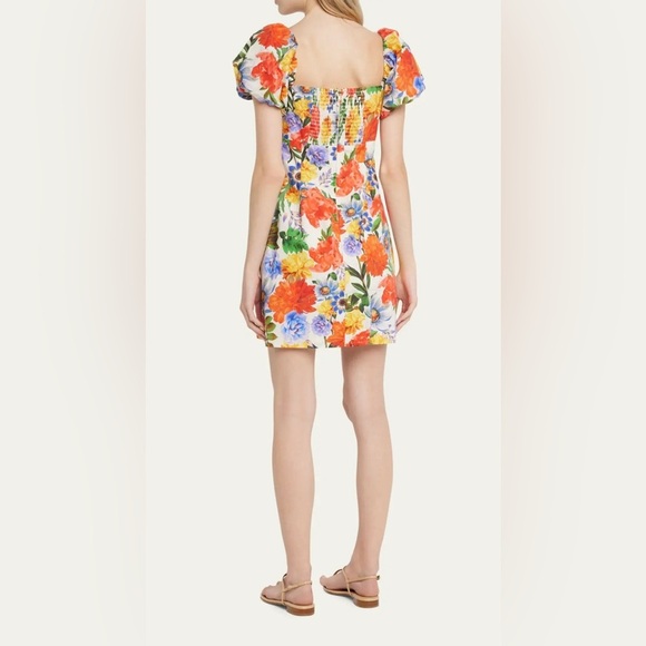 Cara Cara Gigi Puff-Sleeve Floral Poplin Mini Dress - Picture 9 of 9